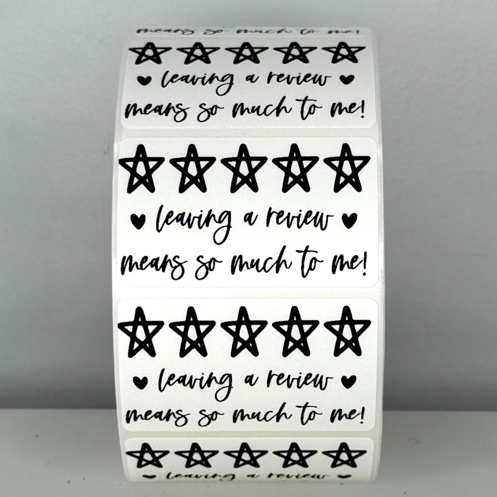 Posh Seller Review Stickers 🌟 “Leaving a Review Means So Much To Me - Picture 10 of 11